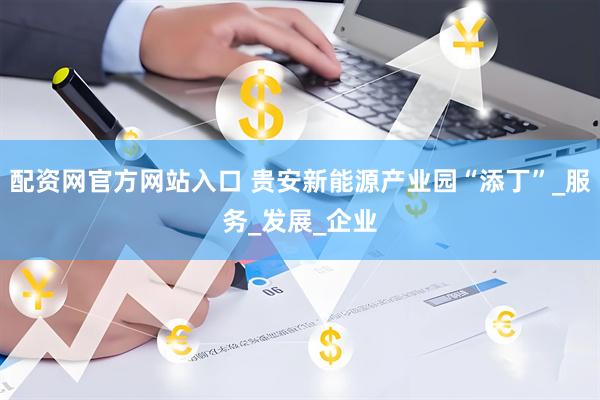 配资网官方网站入口 贵安新能源产业园“添丁”_服务_发展_企业
